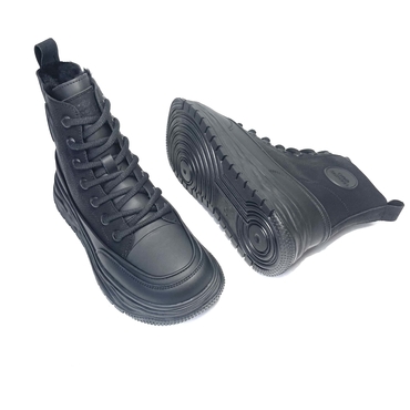 Ботинки женские F8437-3-черный нат. кожа — фото 5