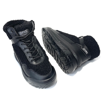 Ботинки женские 438114/07-02-черный иск.мех — фото 5
