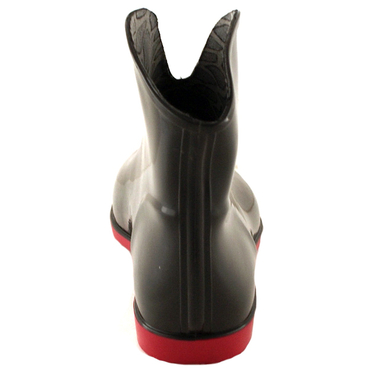 Ботинки женские резиновые 313-01-22 BRW-черно-бордовый — фото 5