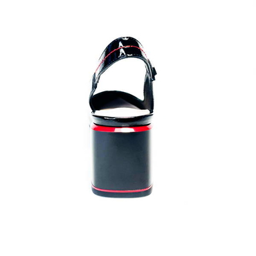 Туфли летние женские C3965-8954-B35F-черный лак — фото 3