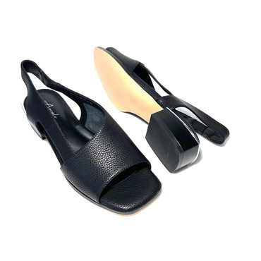 Туфли летние женские PE2415-A8603-20-черный нат. кожа — фото 5