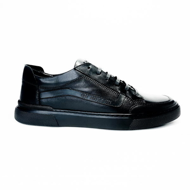 Туфли спортивные мужские MR06-410-1174-40B-черный нат. кожа — фото 4
