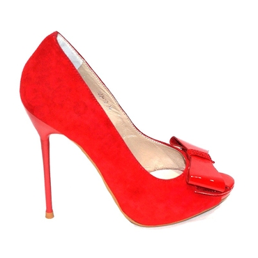 Туфли женские  123-12-красный — фото 3