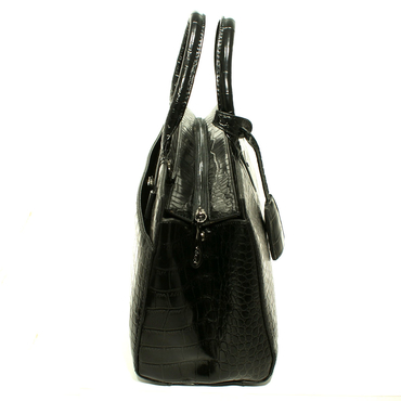 Сумка женская 6008-2-черная рептилия — фото 3