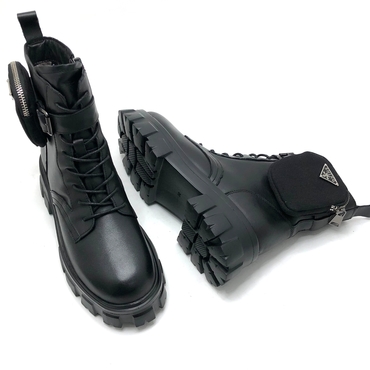 Ботинки женские WX216-1-черный нат. кожа — фото 5