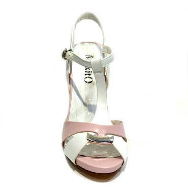 Туфли женские F711-бело-розовый — фото 2