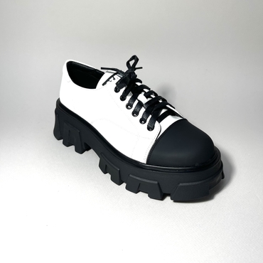 Туфли женские N0202-2-бело-черный