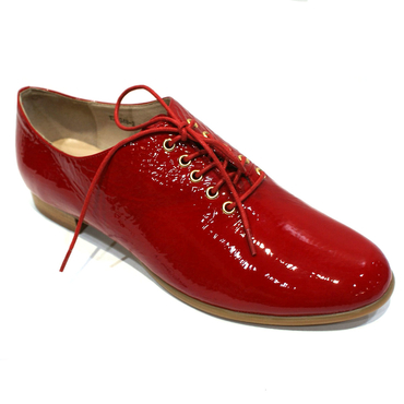Туфли женские  YZ8948-2-красный лак