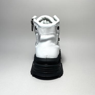 Ботинки женские М2469ВП-белый нат. кожа — фото 3