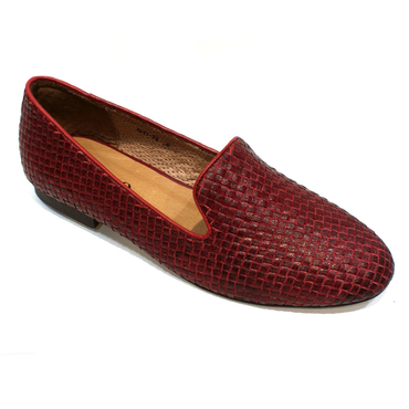 Туфли женские  IG11-13-бордовый текстиль