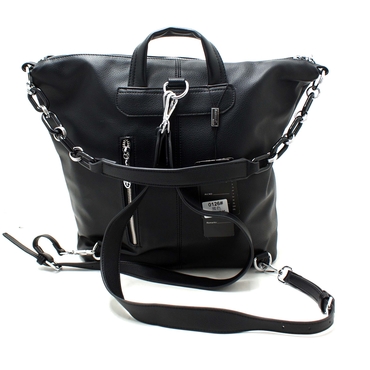 Сумка-рюкзак женская  0126-черный иск. кожа — фото 3