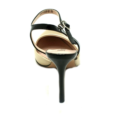 Туфли женские D141-B328-9-золотой -чёрный. иск.лак — фото 5