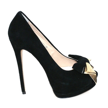 Туфли женские  A07-12-черный,замша — фото 3