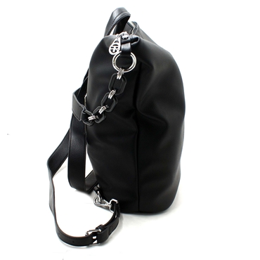 Сумка-рюкзак женская  0126-черный иск. кожа — фото 2