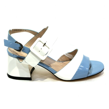 Туфли женские C113-R1946-2-бело-голубой — фото 3