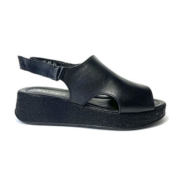 Туфли летние женские 464-52-01-черный нат. кожа — фото 4