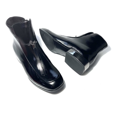 Ботинки женские C290-20-черный иск.лак — фото 5