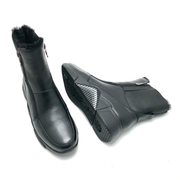 Ботинки женские XJU-02064-4A-KW-черный нат. кожа — фото 5