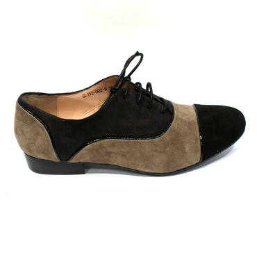 Туфли женские  GL112-002-черный-хаки — фото 3