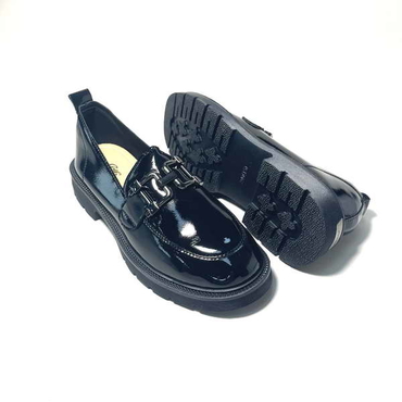 Туфли женские 056-1-черный иск.лак — фото 5