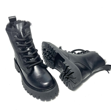 Ботинки женские LS202-10M-73/6-41/6-черный нат. кожа — фото 5