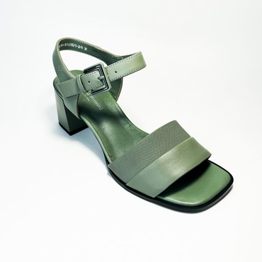 Туфли летние женские 4F3037-0101-A1495H/5-0/6-зеленый нат. кожа
