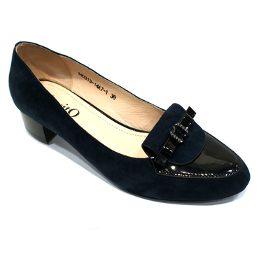 Туфли женские  140313-14A7-1-сине-черный