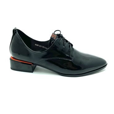 Туфли женские 1F2057-0617-W381A/6-41/6-черный нат. лак — фото 2
