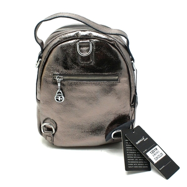 Сумка-рюкзак женская  1201-бронзовый нат.кожа — фото 2