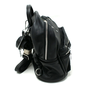 Рюкзак женский B370-черный иск. кожа — фото 2
