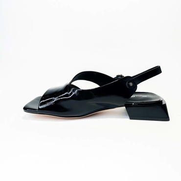 Туфли летние женские H2595-1191-N423-черный нат. лак — фото 2