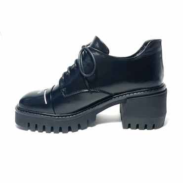 Туфли женские D-550-328-F3/5-0/6-черный нат. кожа — фото 2