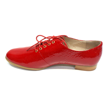 Туфли женские  YZ8948-2-красный лак — фото 4