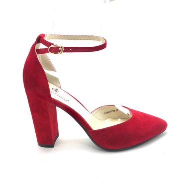 Туфли женские летние  A150-447-красный — фото 4