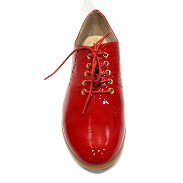 Туфли женские  YZ8948-2-красный лак — фото 2