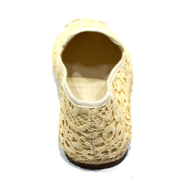 Туфли женские  263A-8-1-бежевый текстиль — фото 5