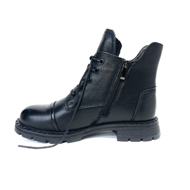 Ботинки женские D5999E-H-R-черный нат. кожа — фото 2