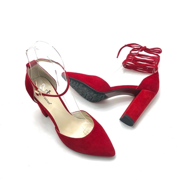 Туфли женские летние  A150-447-красный — фото 5