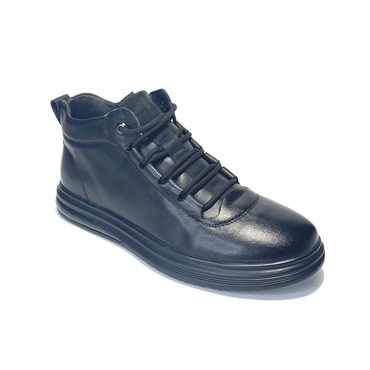 Ботинки мужские W22235-черный иск. кожа