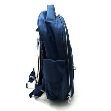 Рюкзак женский с ортопедической спинкой X491-синий текстиль — фото 2