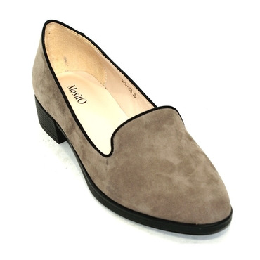 Туфли женские  223-103 -серо-коричневый иск. кожа