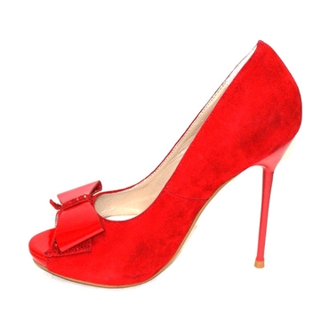 Туфли женские  123-12-красный — фото 4