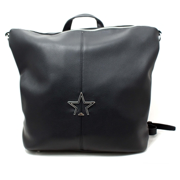 Сумка-рюкзак женская  0126-черный иск. кожа
