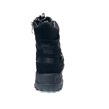 Ботинки мужские 838266/12-01-черный  текстиль+иск.нубук — фото 3