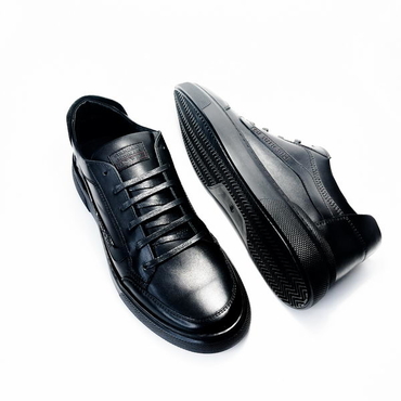 Туфли спортивные мужские MR06-410-1174-40B-черный нат. кожа — фото 5
