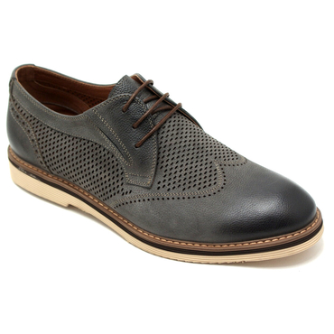 Туфли мужские  46-526A-E80301-серо-коричневый