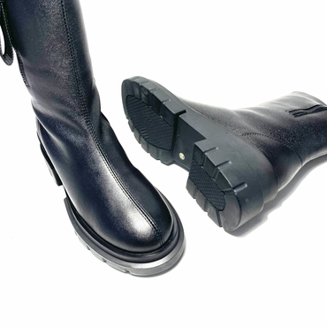 Ботинки женские М2082ЧП-черный нат. кожа — фото 5