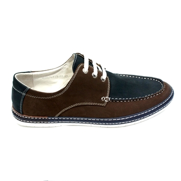 Туфли мужские  WB865-113-89-сине-коричневый нат,кожа — фото 3