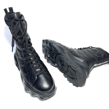 Ботинки женские М2235ЧПТ-черный нат. кожа — фото 5