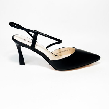 Туфли летние женские VIC3-145-EL6961-902-A80-черный нат. кожа — фото 4